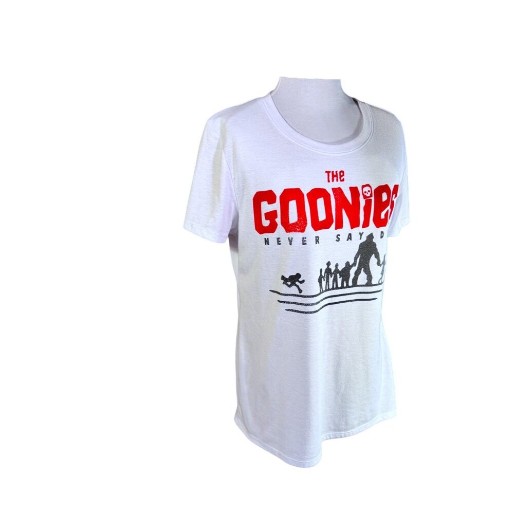 The Goonies Movie Tee Womens White Red Black Graphics - Picture 4 of 7